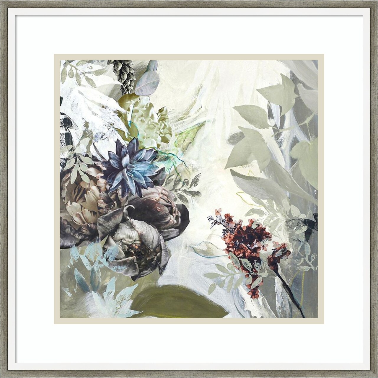 Green Garden by Design Fabrikken Wood Framed Wall Art Print 20 in. W x 20 in. H
